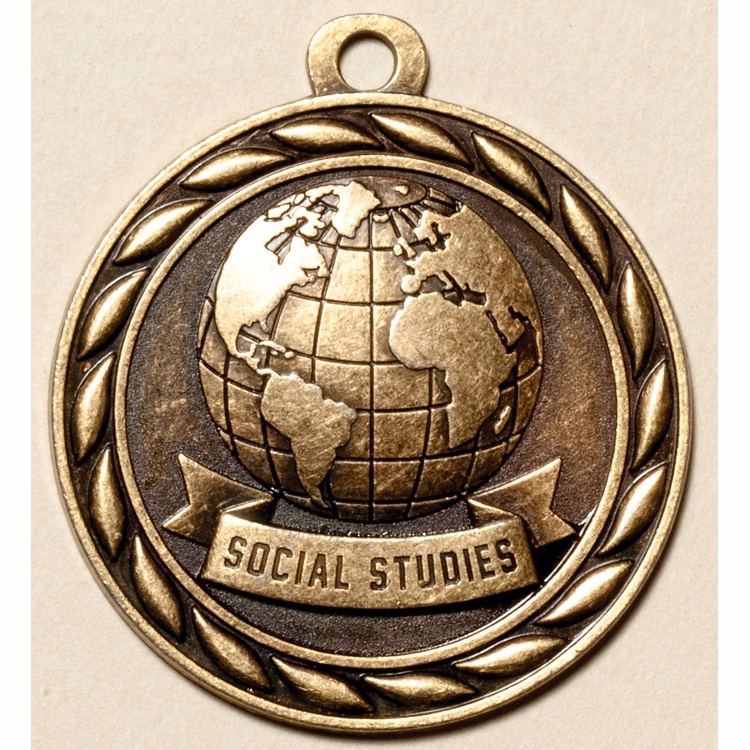 Social Studies Medal, 2"