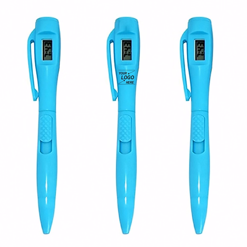 Ballpoint Pen with Digital Clock