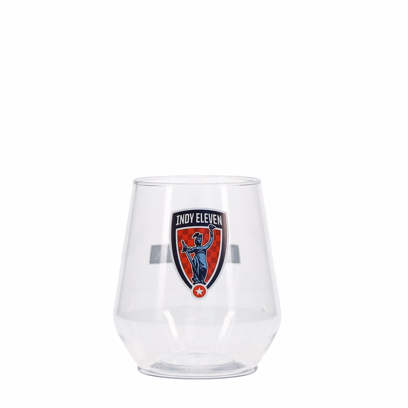 12 oz Reserv Plastic Stemless Glass Clear Digital Print