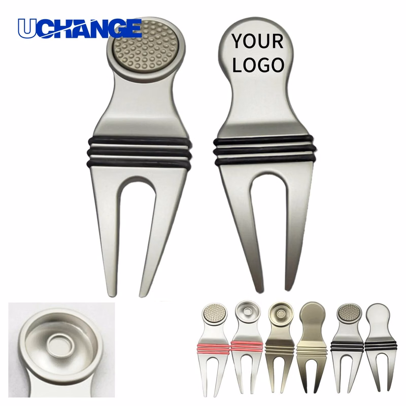 Alloy Golf Divot Repair Tool with Grip