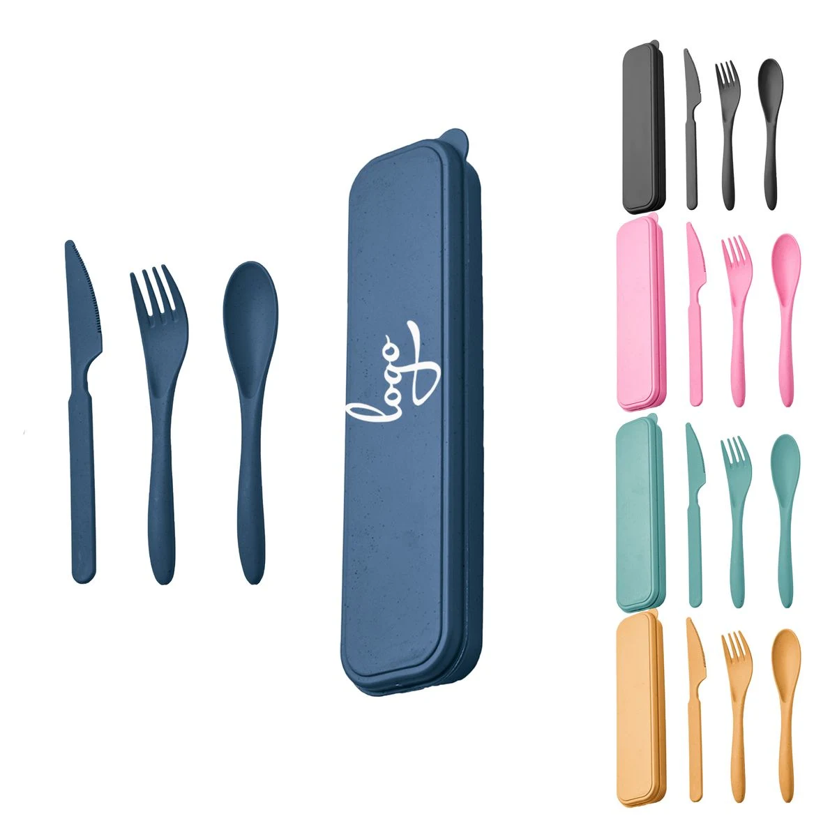 Wheat Straw Knife Fork Spoons Cutlery 1