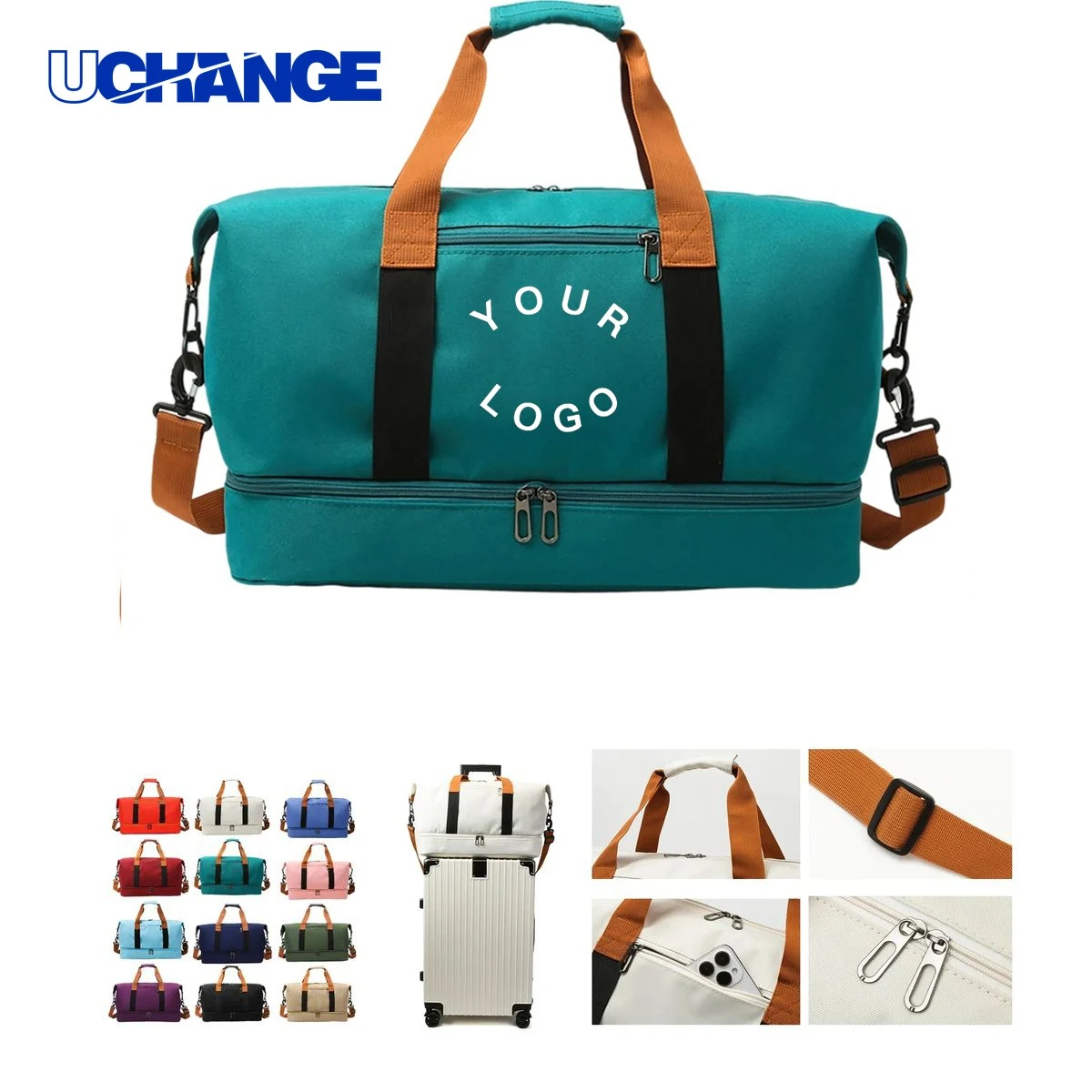 Oxford Tote Bag Large Organizer with Organized Storage, custom tote bag with logo imprint 1