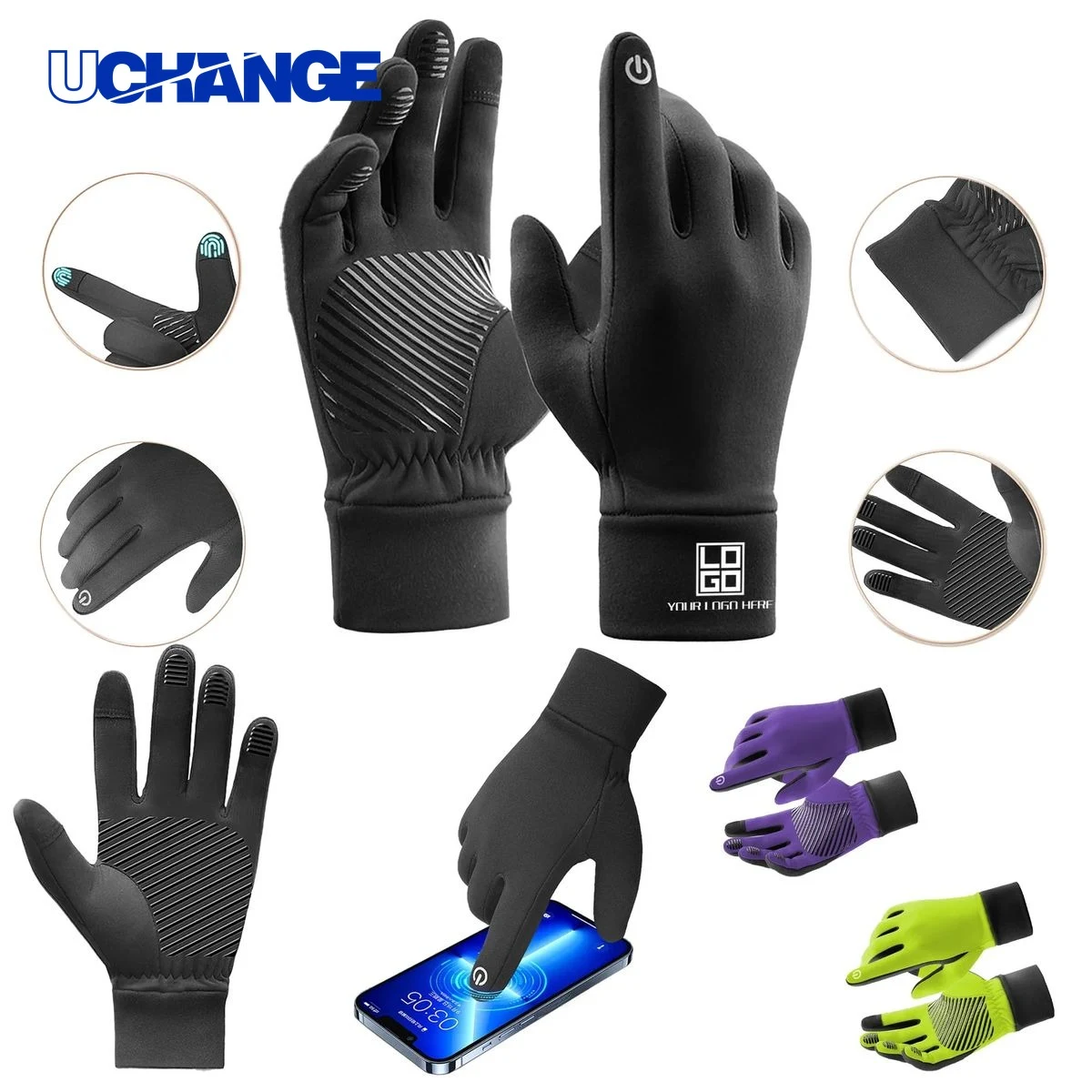Waterproof Touchscreen Sports Gloves 1