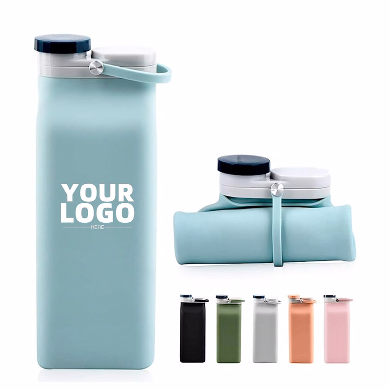 21 OZ Collapsible Silicone Water Bottle