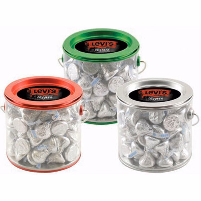 Tin Pail with Hershey Kisses