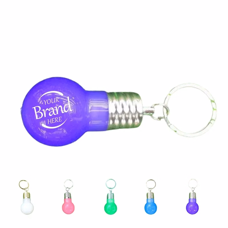 Bulb Shaped Flashlight With Key Ring