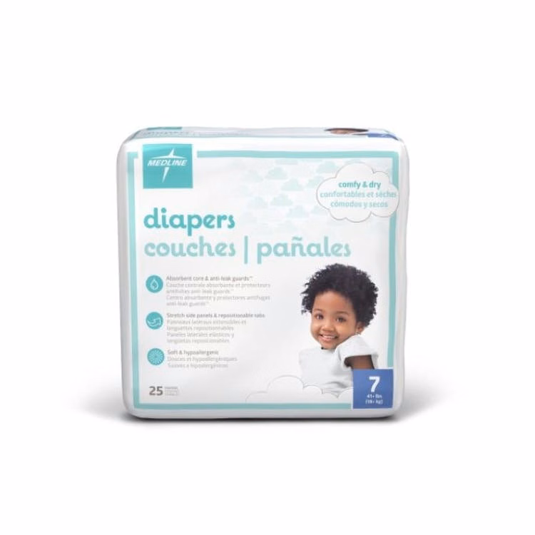 Disposable Baby Diapers - Size 7 25 Count