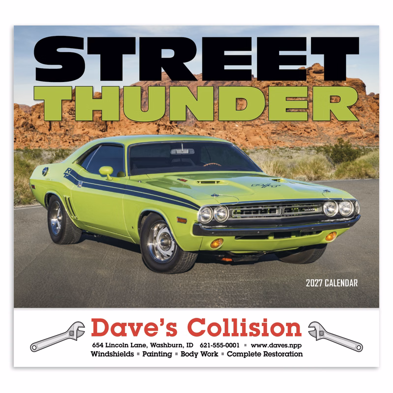 HotLine® Products Street Thunder Appointment Calendar - Stapled