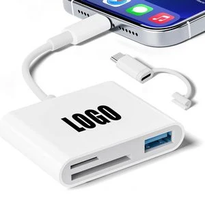 3 In 1 Dual Connector SD Memory Card Reader 1