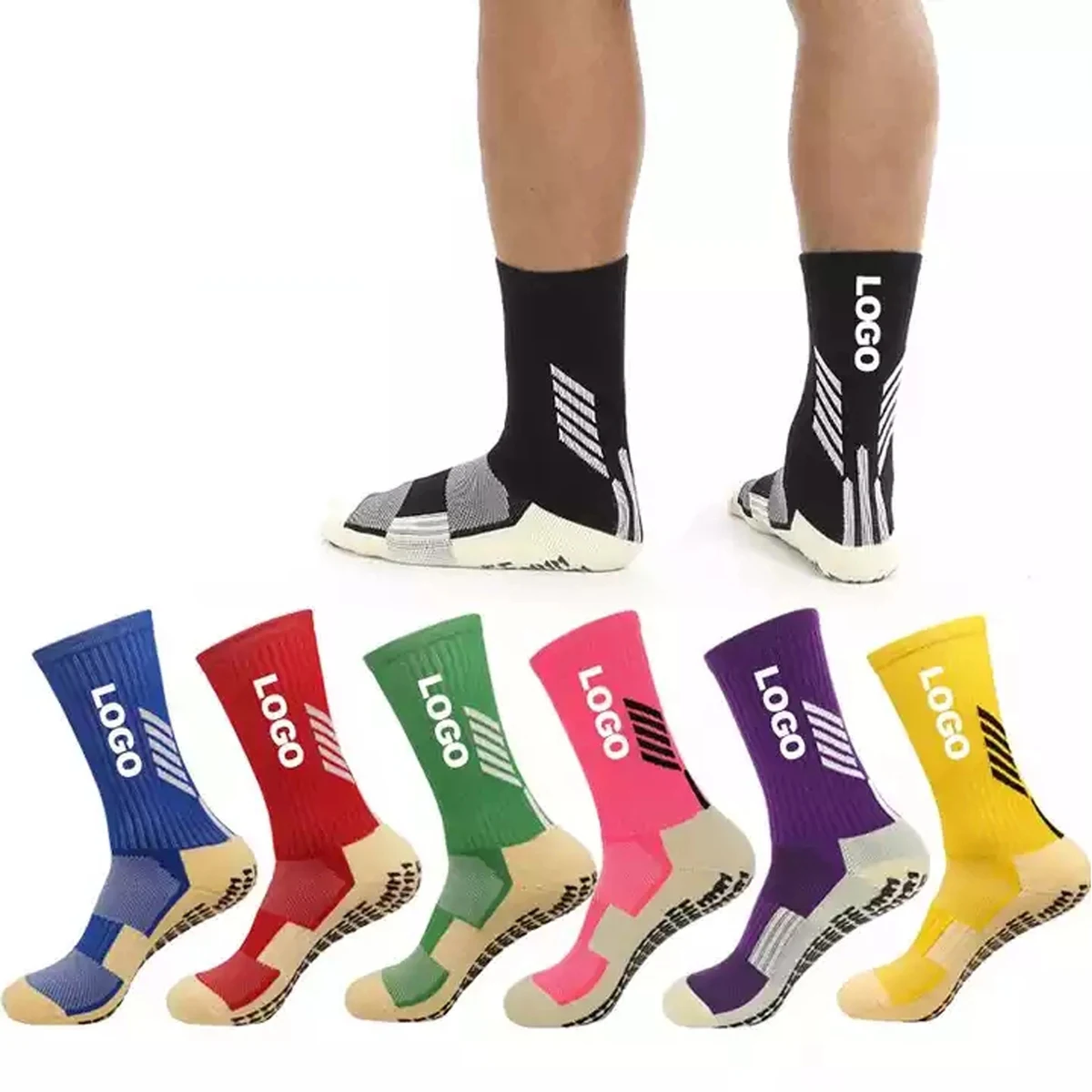 Anti Slip Screw Soccer Socks 1