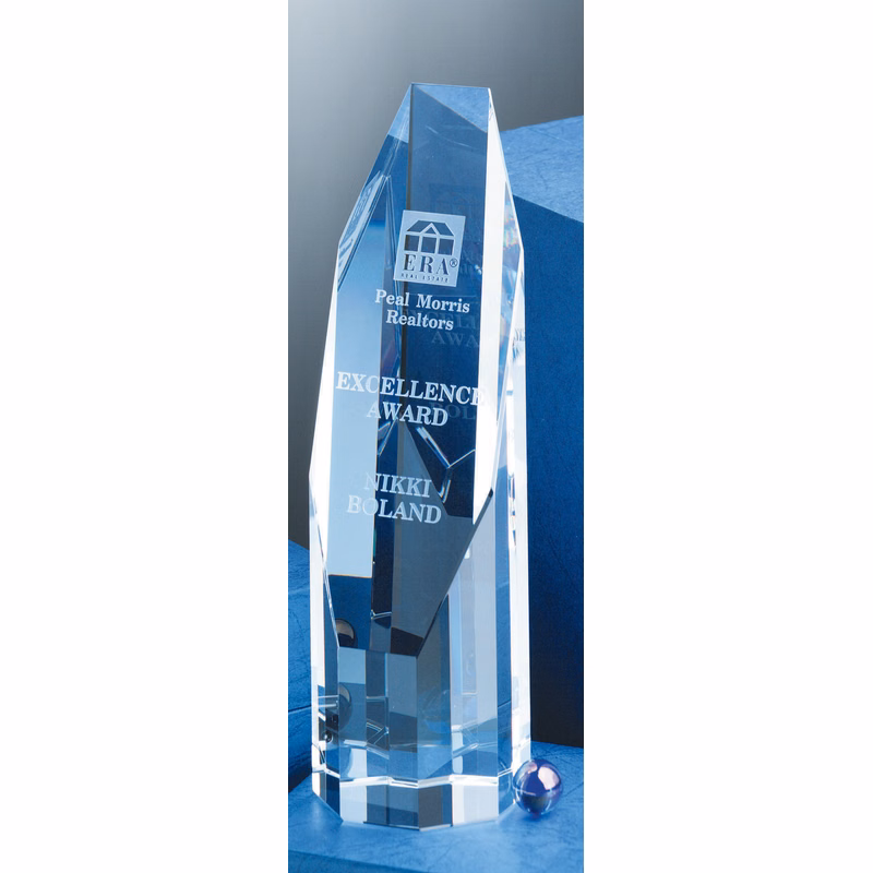 7" Crystal Octagon Award