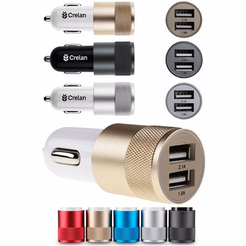 TurboDual Metal 3.1A Dual USB Car Charger