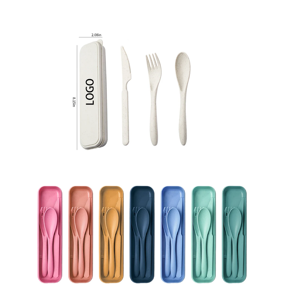 Portable Tableware Set Made Of Wheat Straw 1