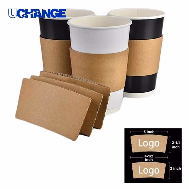 Kraft Paper Coffee Cup Sleeve Insulator (12 Oz)