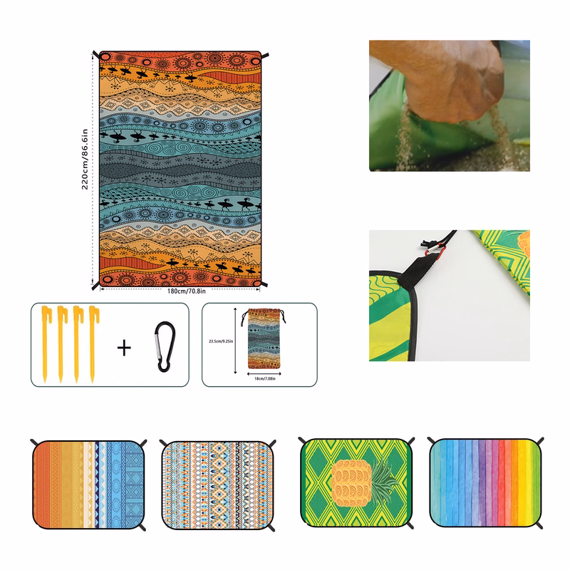 Customizable Mini malist Beach Mat