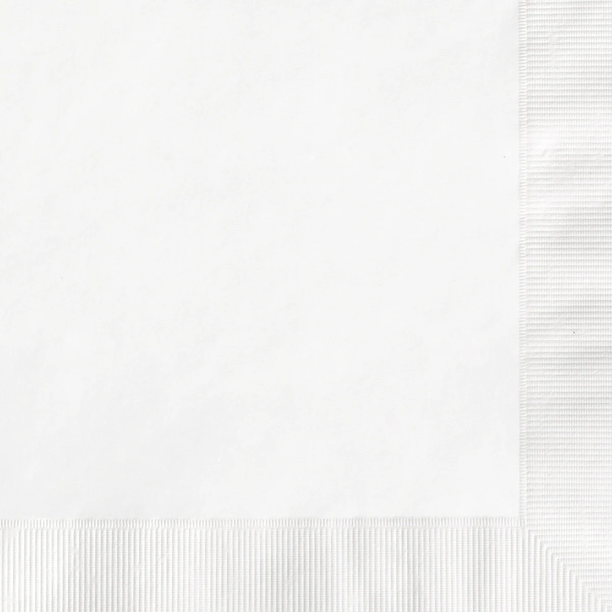 Luncheon Napkin w/Coined Edge (White) 1
