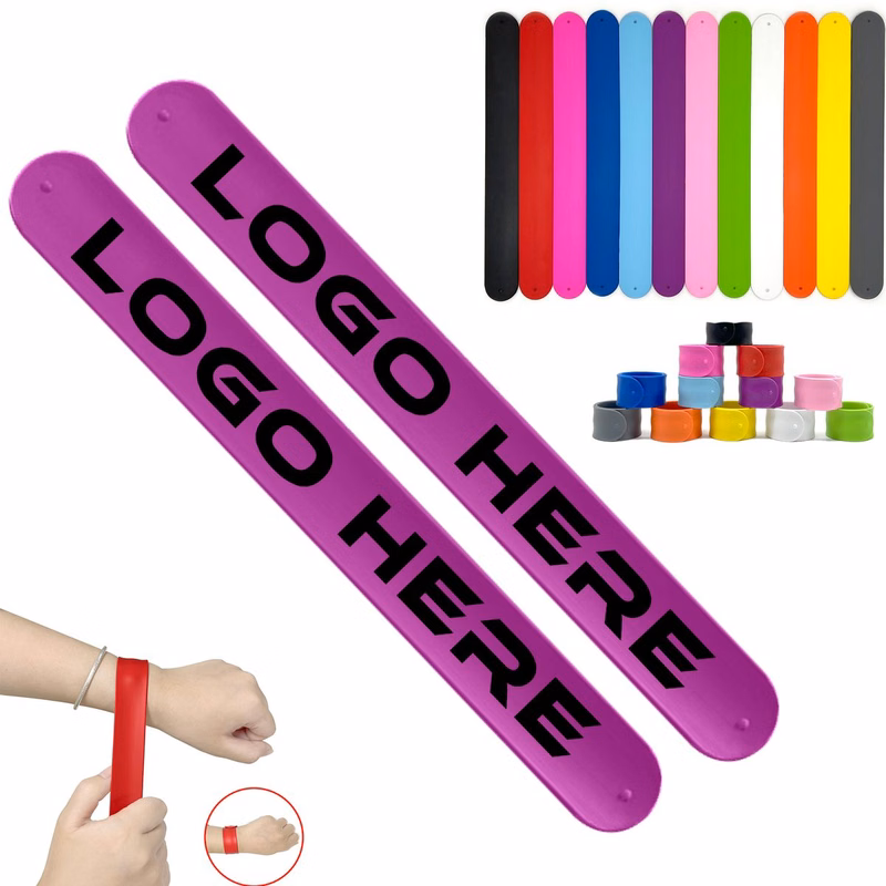 8.5"??1" Silicone Slap Bracelet for Adults & Kids Sports