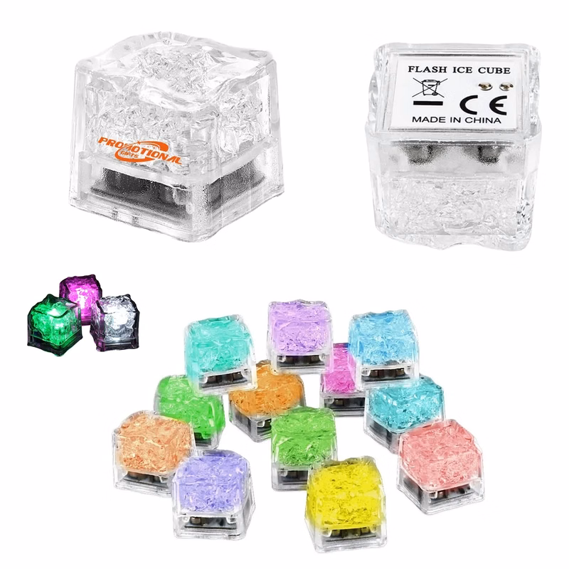 Multi Color Light Up Led Drinks Ice Cubes for Bar Weeding