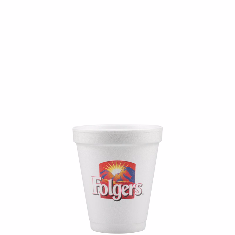 6 oz Foam Cup White Digital Print