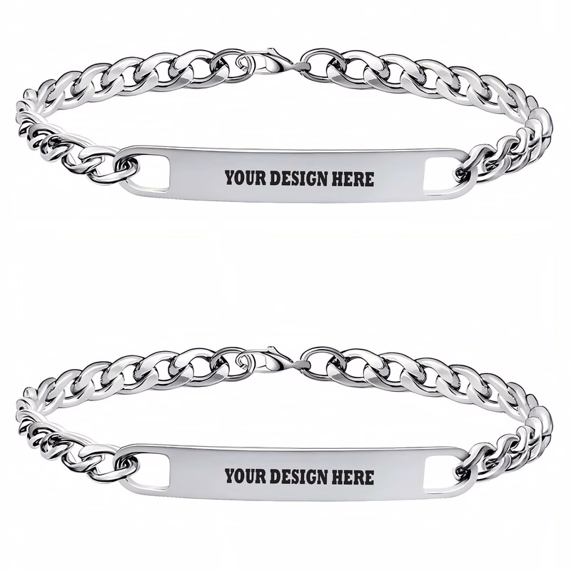 Custom Waterproof Stainless Steel Bracelet