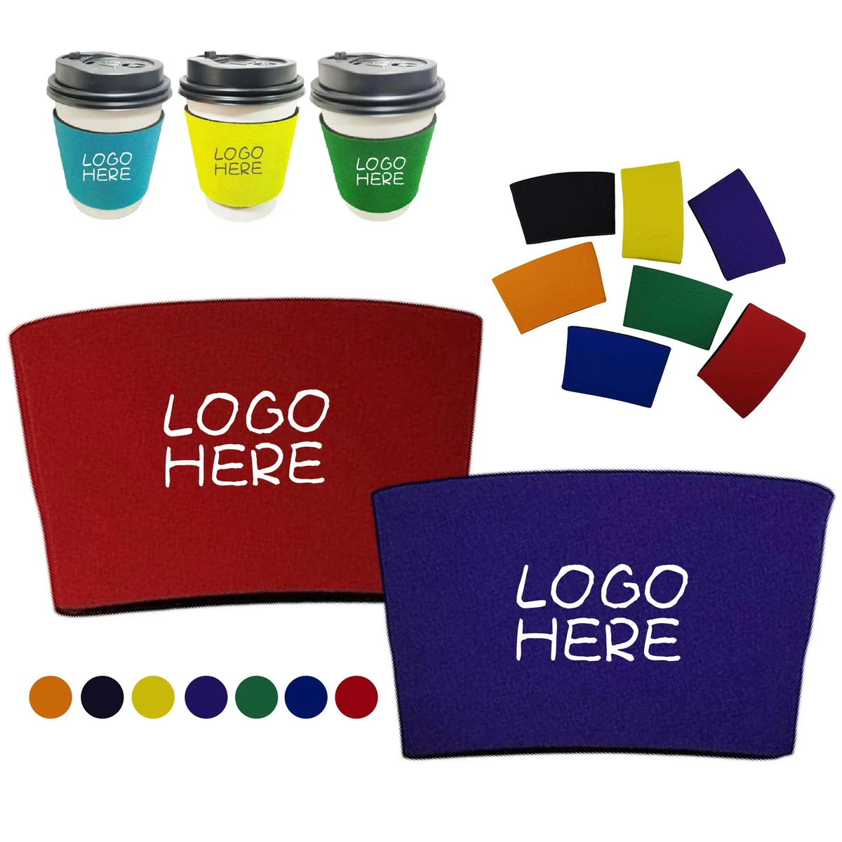 Comfy Grip Cup Case, custom koozie with logo imprint 1