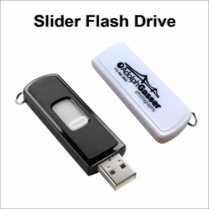 Slider Flash Drive / USB - 16 GB Memory