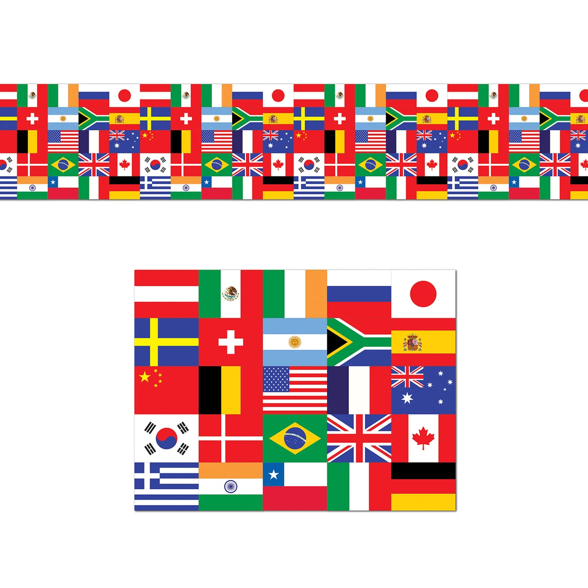 International Flag Poly Decorating Material 1
