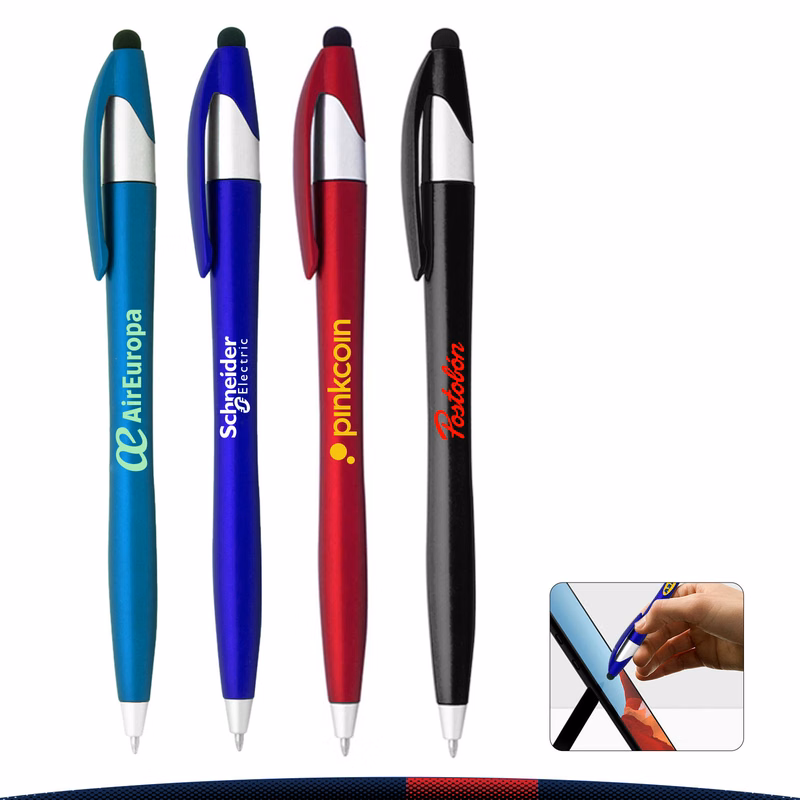 Aisa Matte Twist Barrel Stylus Pens