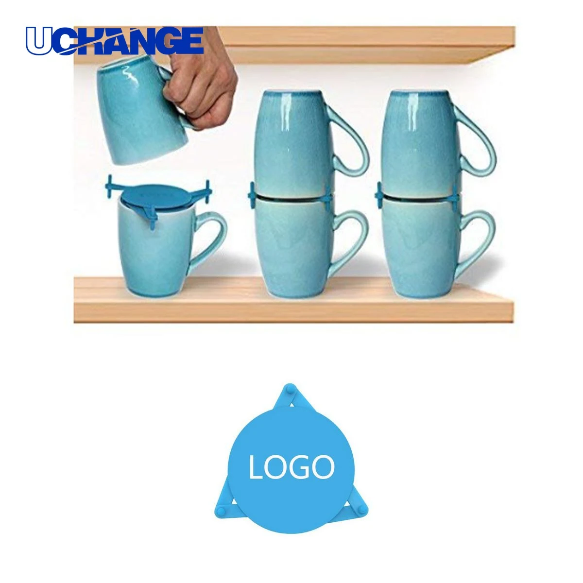 Cup Storage Rack Organizer for Cabinet Use 1