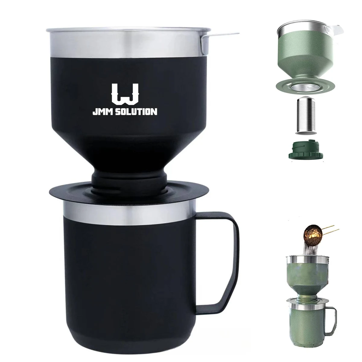 Portable Pour Over Coffee Filter Cup Set 1