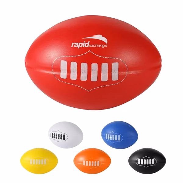 Custom Football Stress Reliever Squeeze Toy Polyurethane — Desk & Wellness Gift