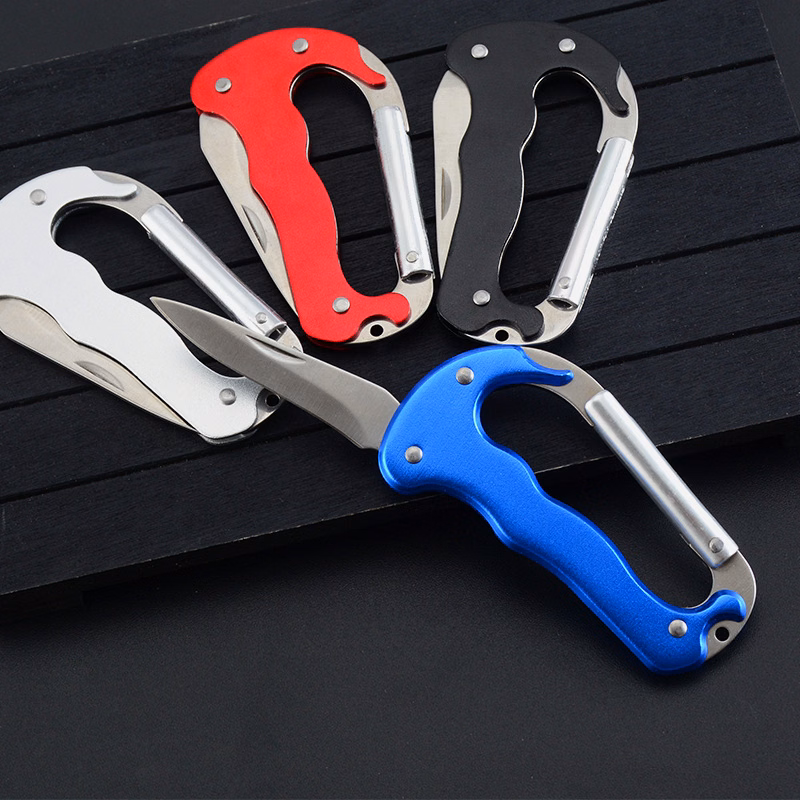 Multifunctional Carabiner With Pocket Knife