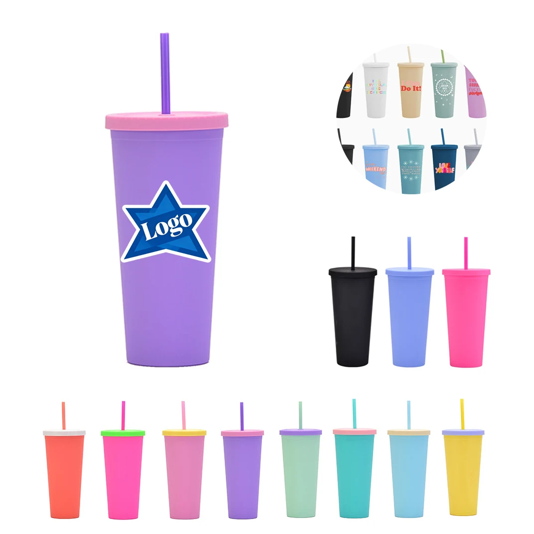 24oz Acrylic straw cup 1