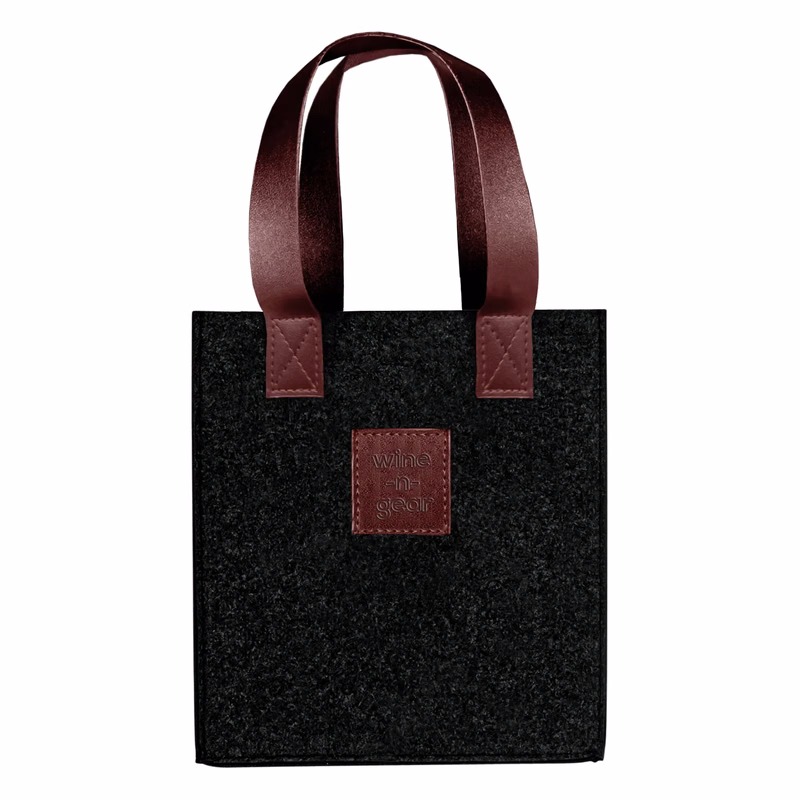4-Bottle Felt Wine Tote