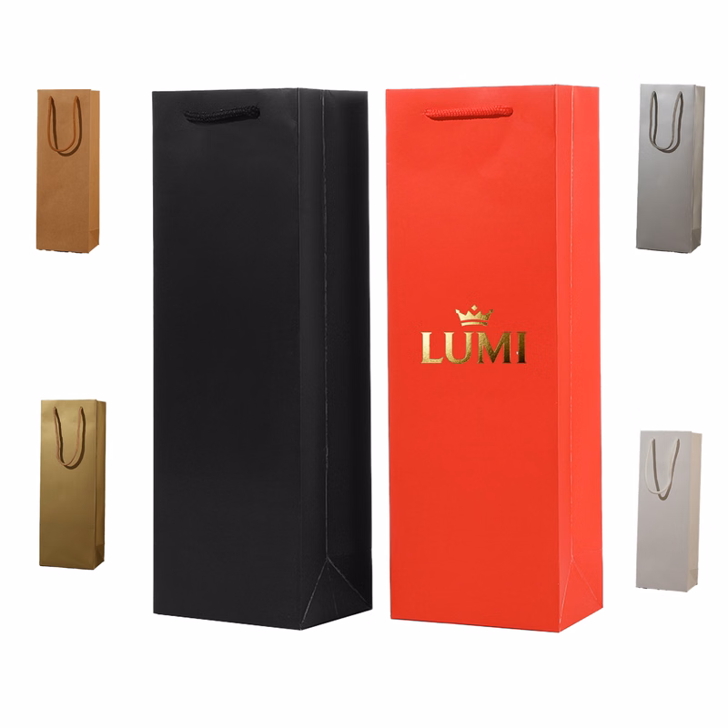 MOQ50Wine Gift Paper Tote