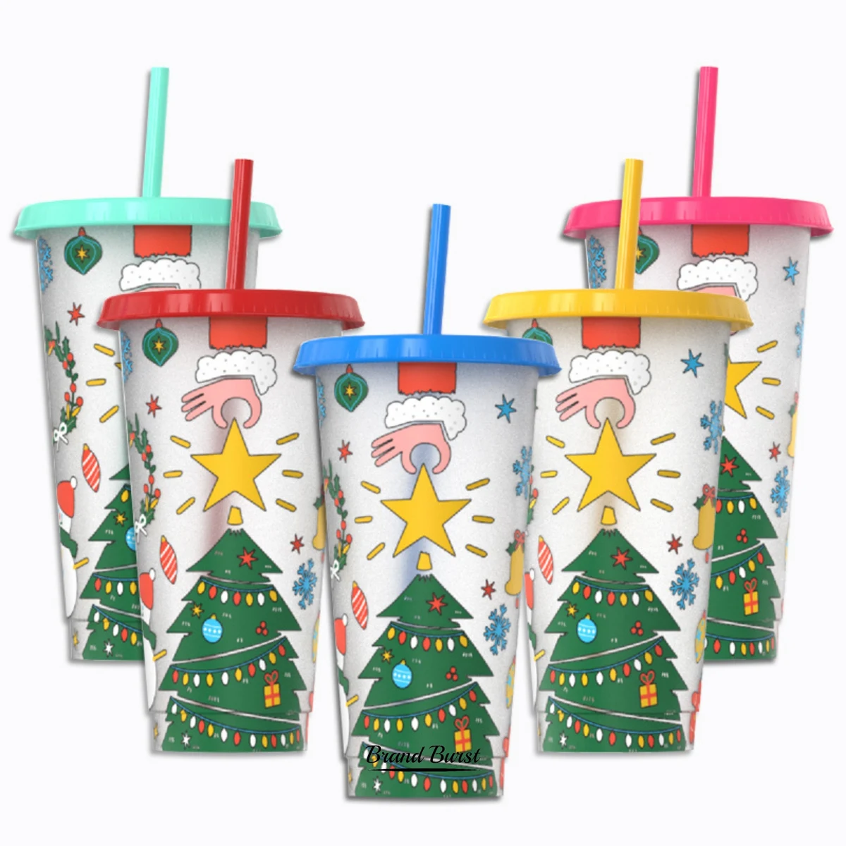 24 oz Reusable Plastic Cold Drink Cups 1