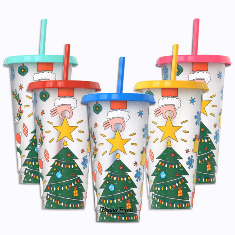 24 oz Reusable Plastic Cold Drink Cups
