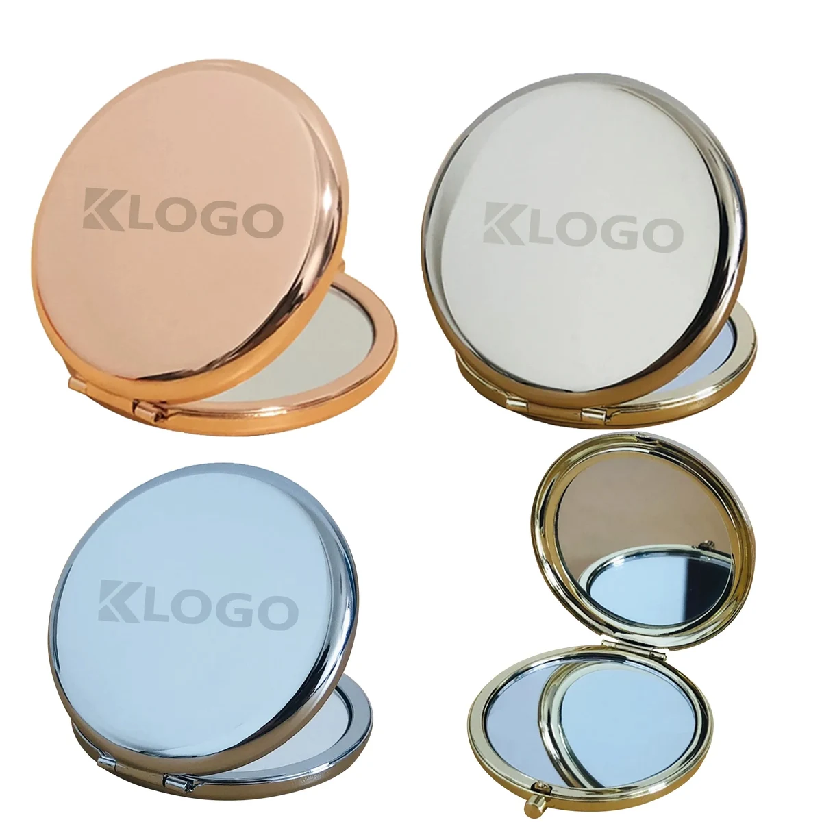 Compact Cosmetic Mirror For Purse Metal 1