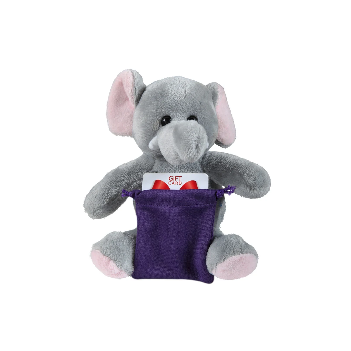 soft plush Elephant with gift card sack 1