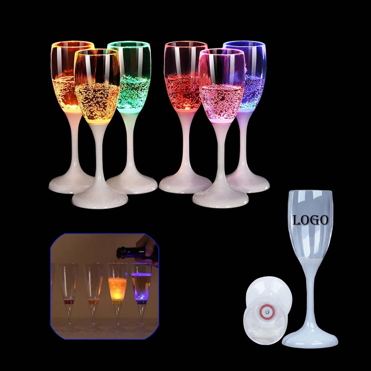 LED Glowing Champagne Cup 1