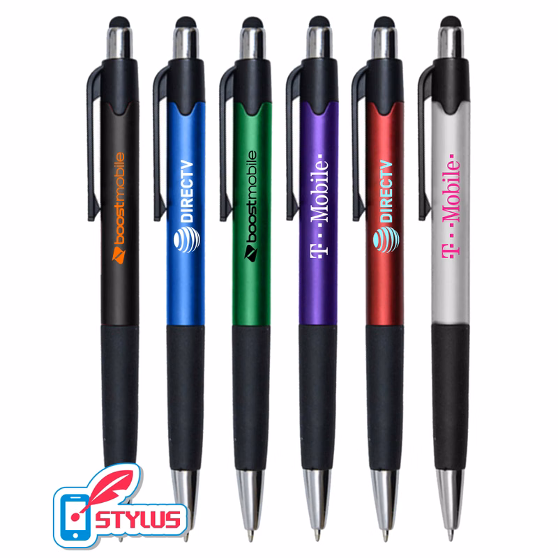 "Plushy" Stylus Click Grip Pen