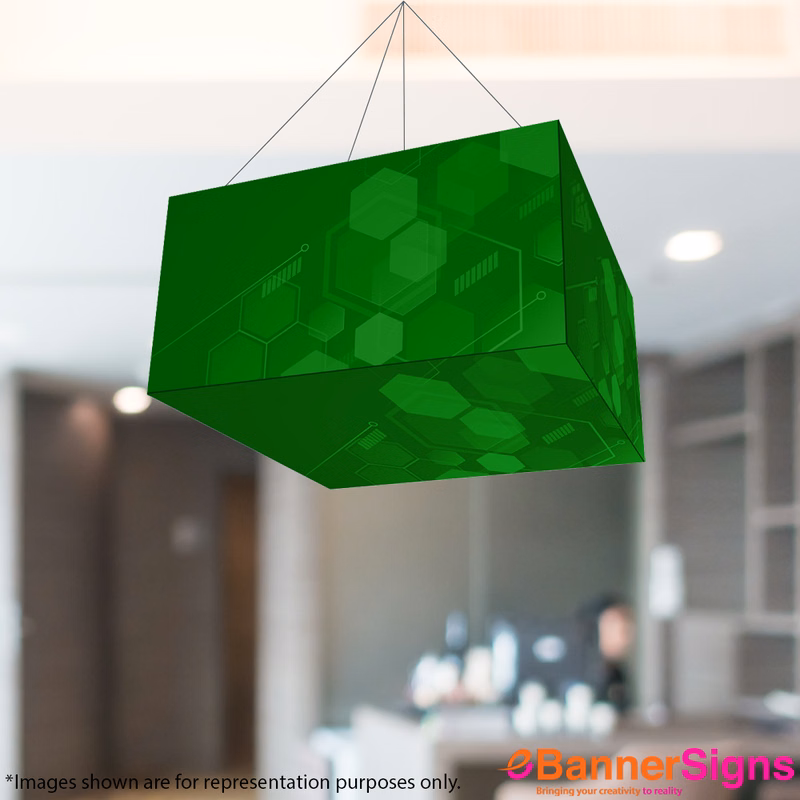 Sky Tube Rectangle Cube Hanging Banners (Graphics + Hardware)