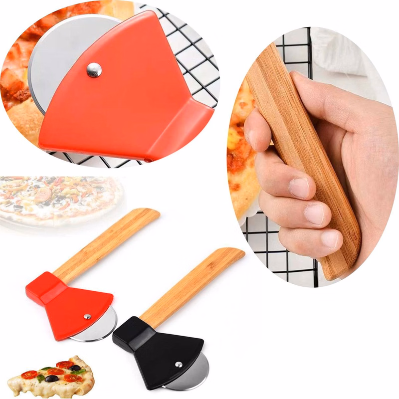 Axe-Shaped Stainless Steel Pizza Cutter