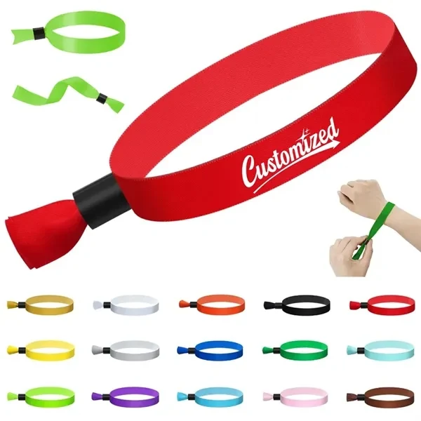 Custom Adjustable Fabric Event Wristbands with Secure Fastening — Event Access Promo 1