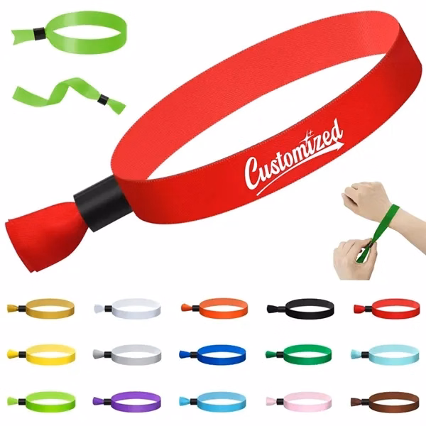 Custom Adjustable Fabric Event Wristbands with Secure Fastening — Event Access Promo