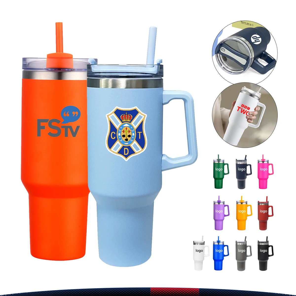 40 oz. Stainless Steel Water Mugs 1