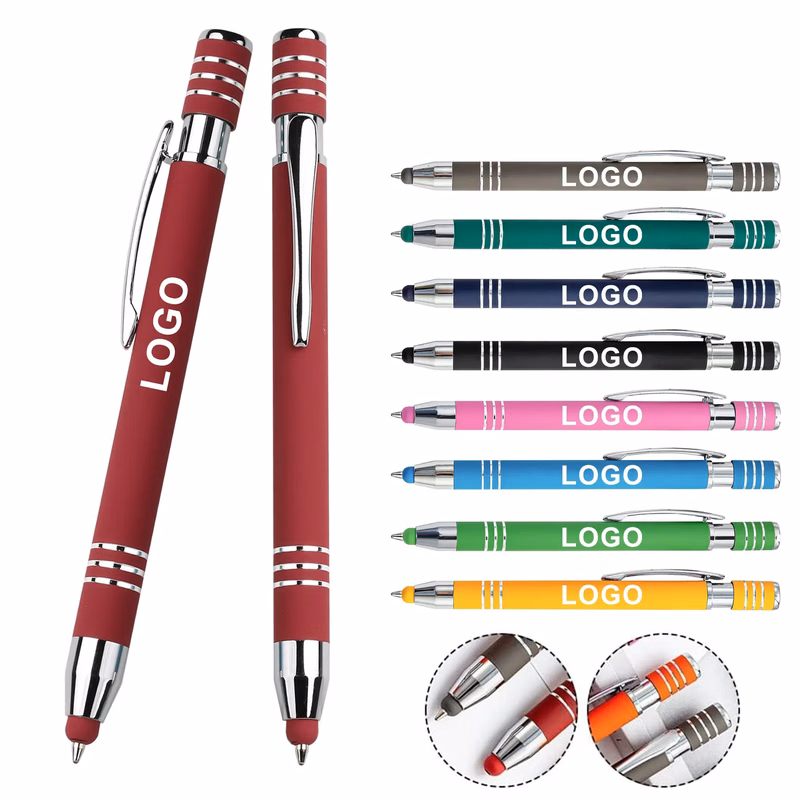2 In 1 Metal Ballpoint Pen With Stylus