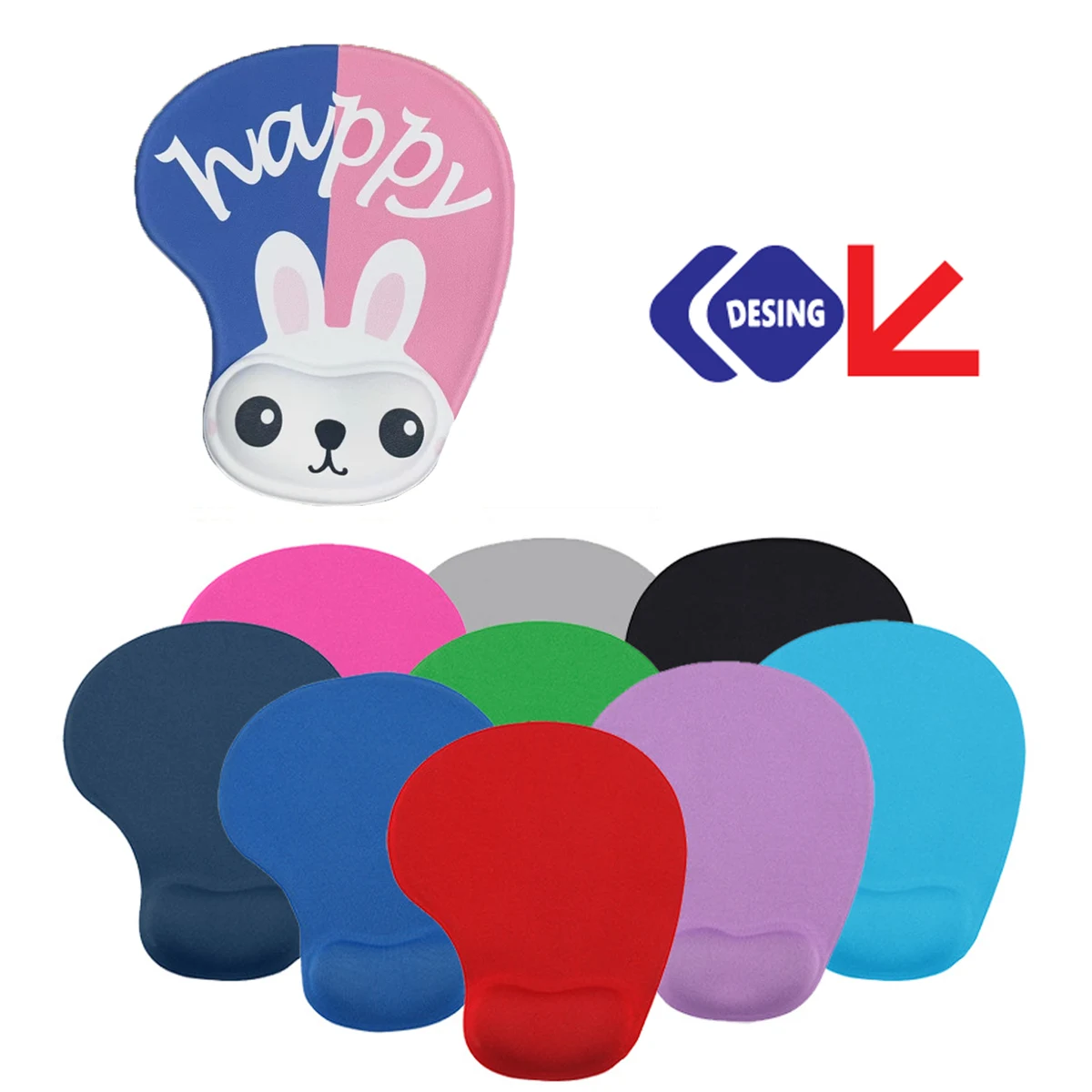 Silicone Full Color Wrist Rest Mouse Pad Non-slip Mouse 1