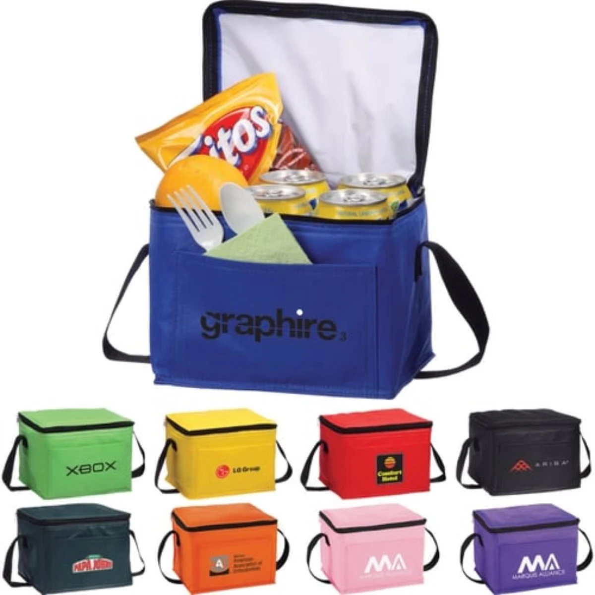 6-Pack Portable Cooling Compact Insulated Cooler Bag 1