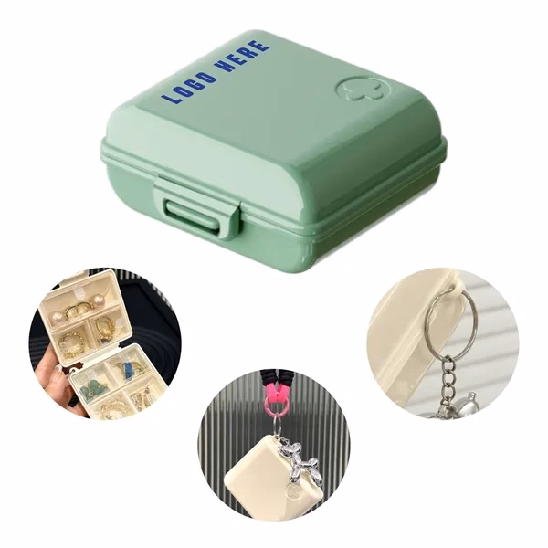 Custom 7-Day Pill Organizer with Sealed Compartments — Wellness Health Promo